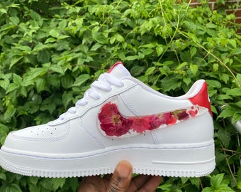 Nike Air Force Flowers | Etsy Hong Kong
