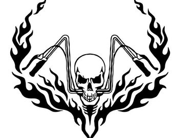 Download Motorcycle Skull Svg Etsy