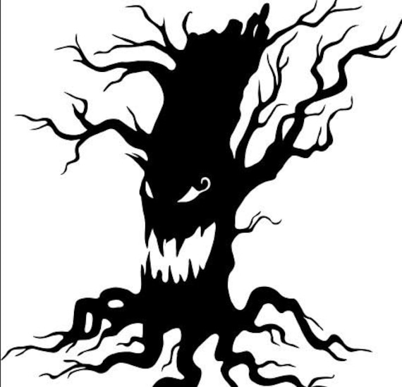 Scary Tree Svg | Etsy