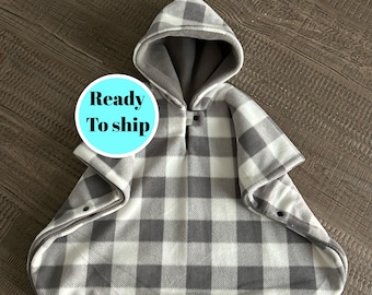 Mad youth checkered faux fur coat deals