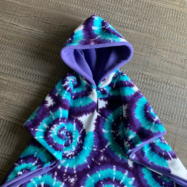 Tie Dye Purple Pet Car Seat Cover