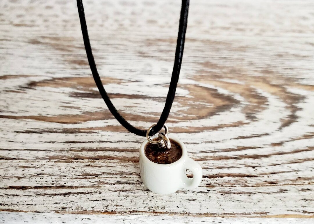 Coffee Cup Necklace Coffee Cup Necklace Etsy