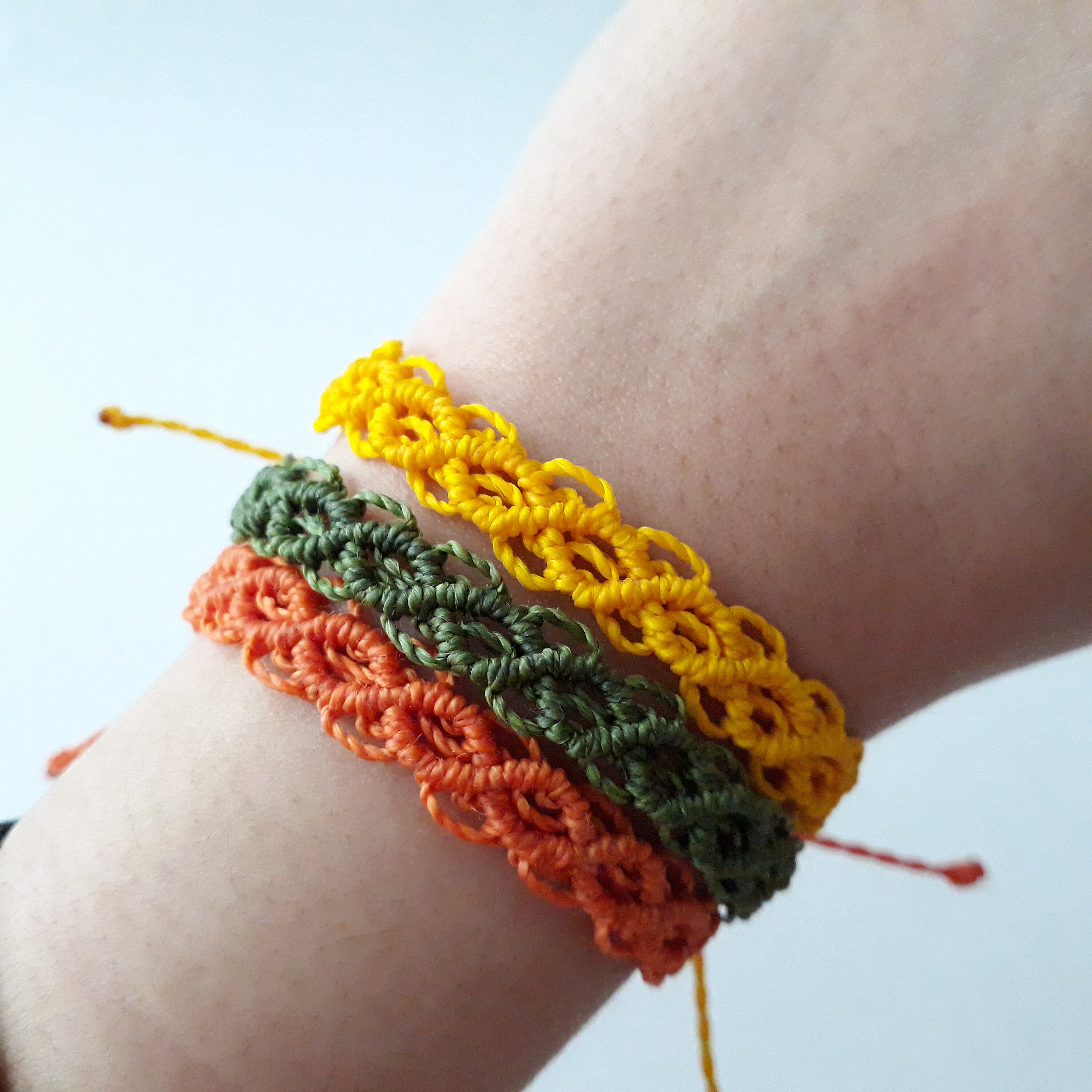 Solid Choose Your Own Color Macrame Waterproof Adjustable Etsy