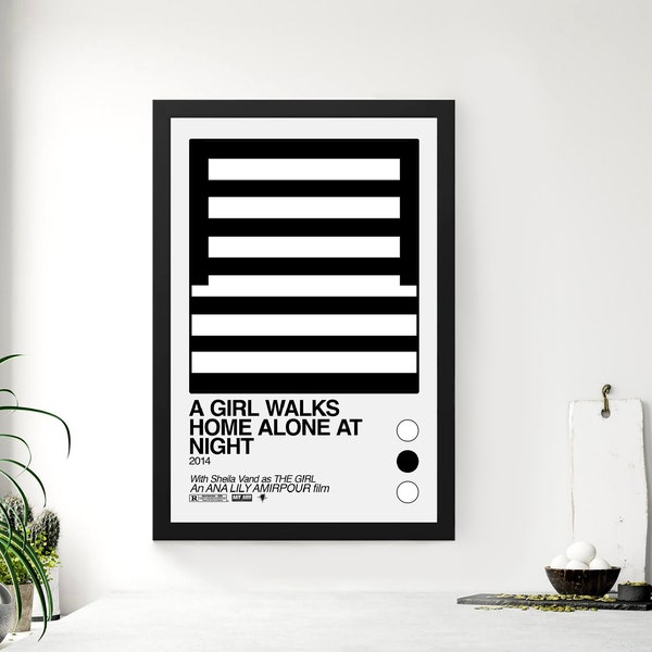 A Girl Walks Home Alone at Night Poster, Horror Decor, Horror Movie, Horror Movies 2023, Horror Poster, Poster Print, Poster Art, Aesthetic