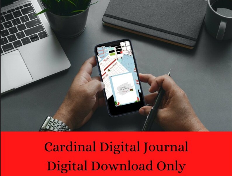 Cardinal Note Paper Digital Download, Cardinal Journal, Planner, Printable, Free Gift, to ...