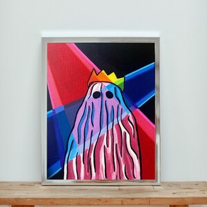 Life of the Party - Wall Art, Original Painting, Painting on Canvas, Ghost Wall Art, Pop Art