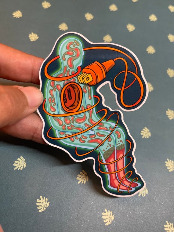 Low Energy | Weather Resistant -Water Bottle Sticker -Vinyl Sticker -Laptop Decal - Illustration Sticker- Original Illustration Sticker