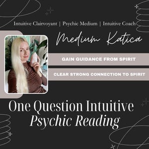 Intuitive PSYCHIC READING Clairvoyant Psychic Medium | Personalised One Question Intuitive Psychic Reading - Get Clear, Accurate Guidance