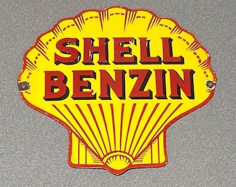 VINTAGE SHELL 12” Porcelain Sign Car Oil Gas Truck - Etsy
