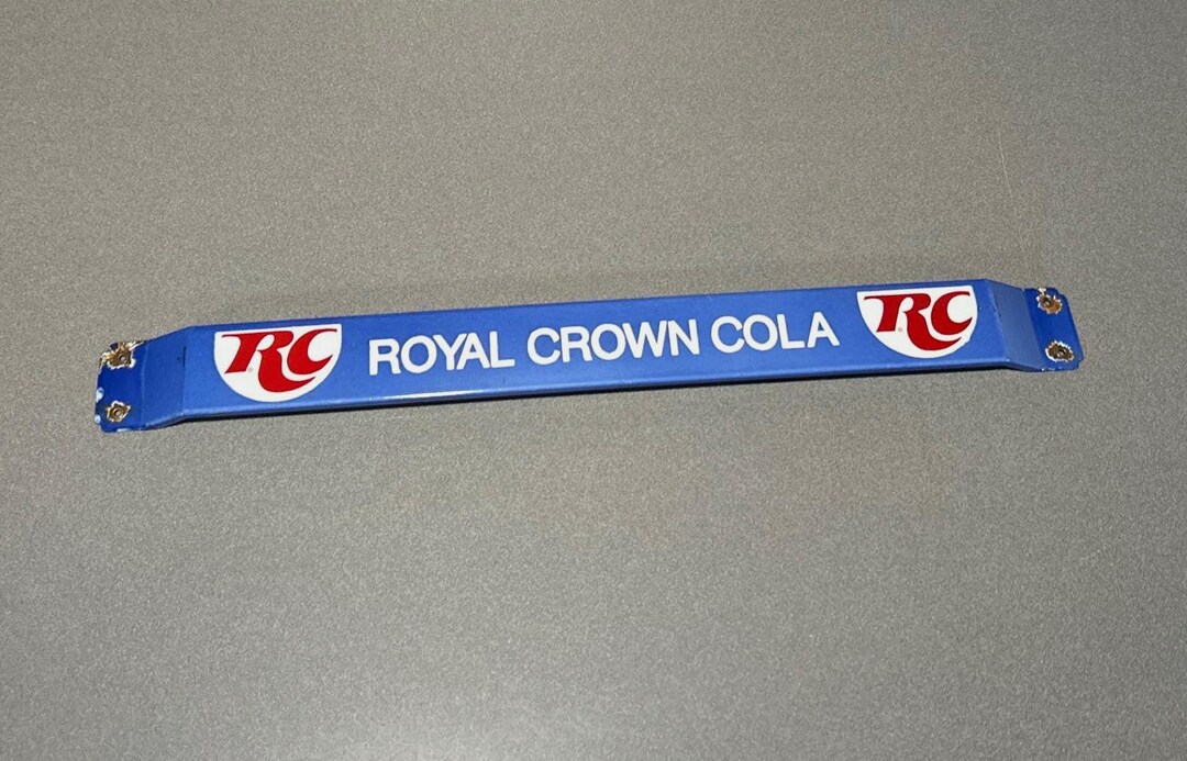 VINTAGE 32” RC ROYAL Crown Soda Cola Door Push Bar Porcelain Sign