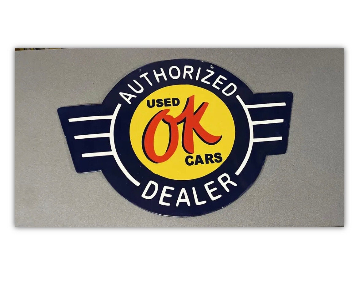 U.S.A OK USED CARSヴィンテージ サインプレート 看板 店舗什器 U.S.A OK USED CARSヴィンテージ サインプレート 看板 店舗什器