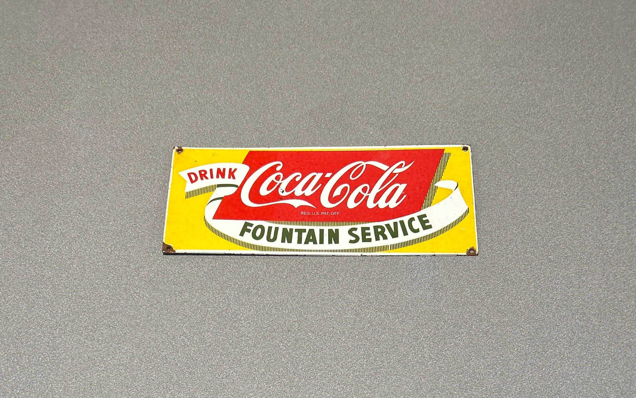 VINTAGE Rare COKE Coca-cola Soda 14” Porcelain Sign Gas Oil Car - Etsy