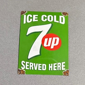 7up Porcelain Sign - Etsy