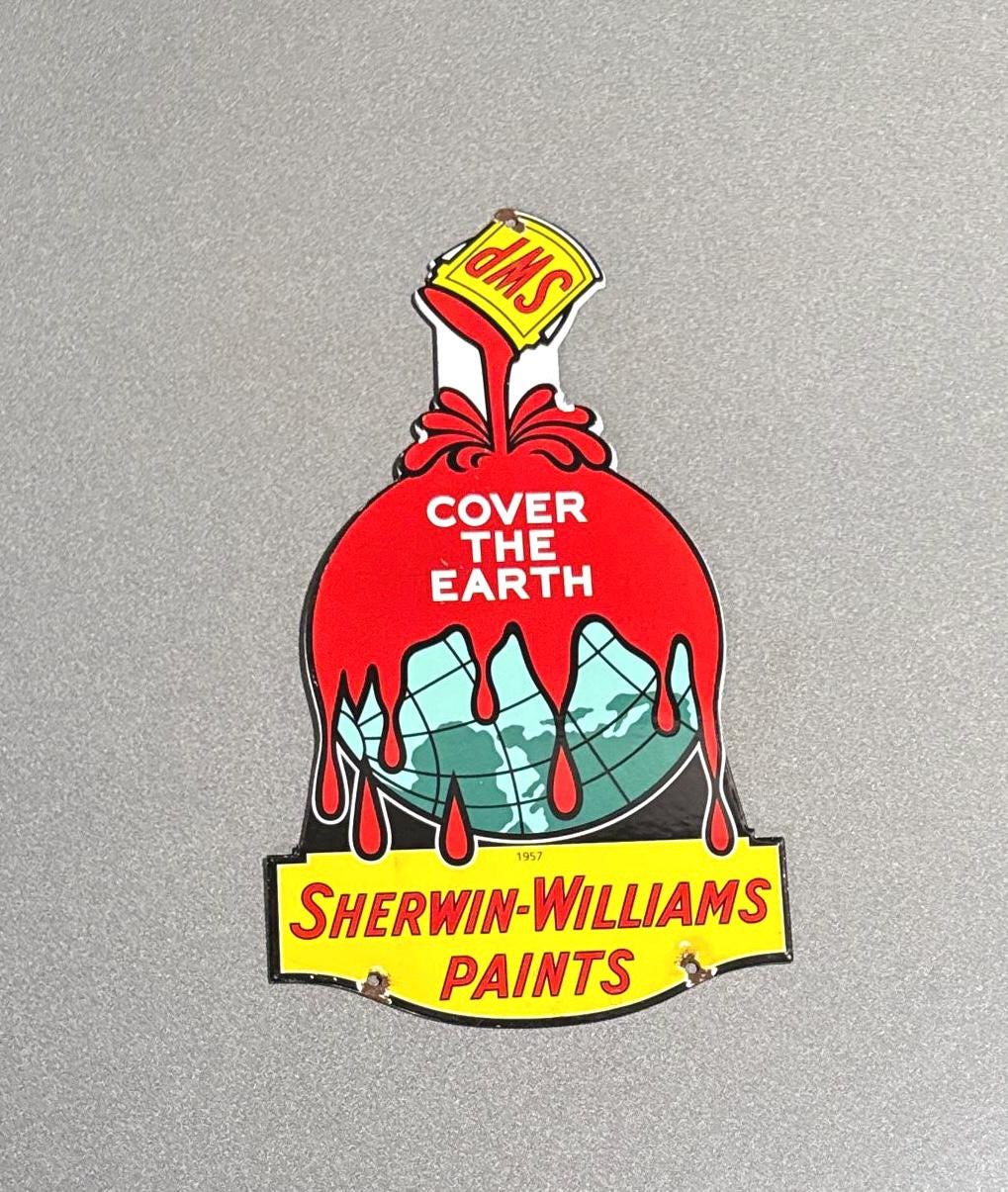 Vintage Sherwin Williams Paint Sign - Etsy
