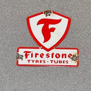 Vintage Firestone Sign - Etsy