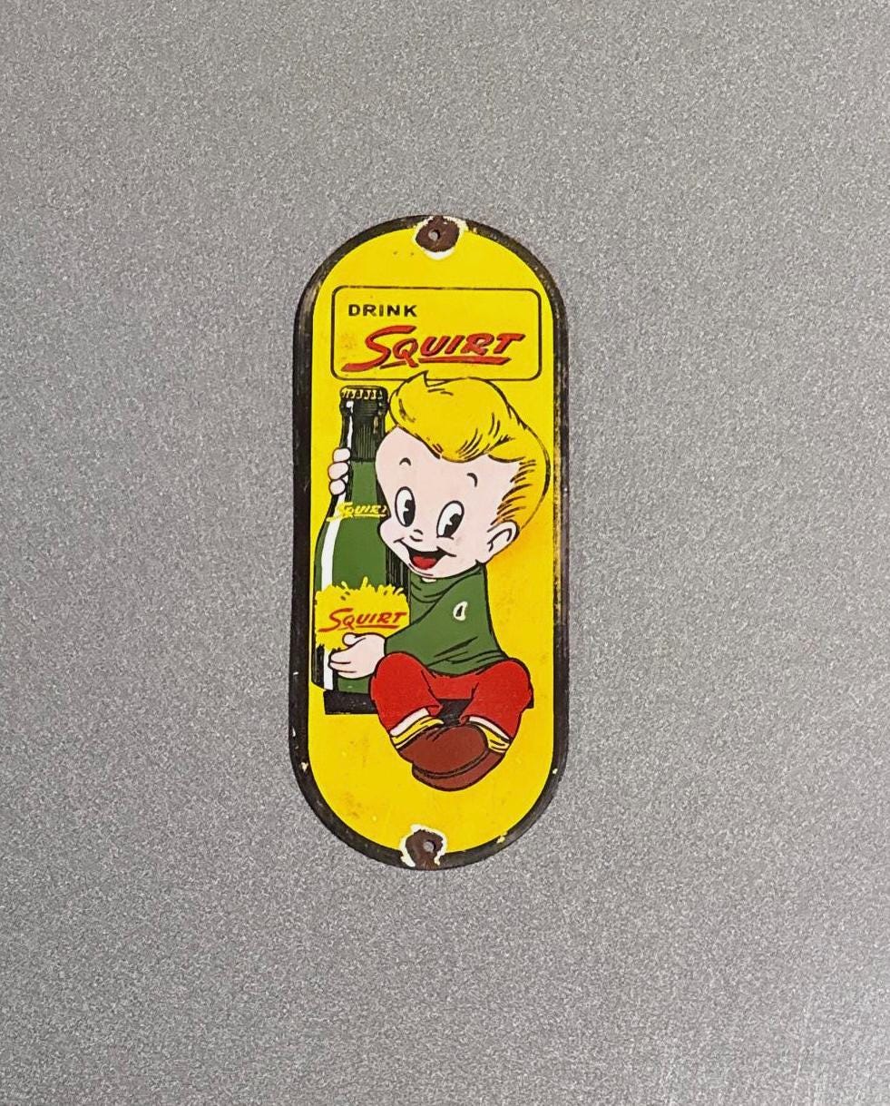 Vintage Squirt Sign - Etsy