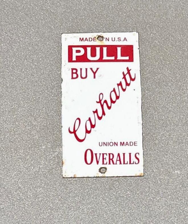 Vintage Carhartt Sign - Etsy