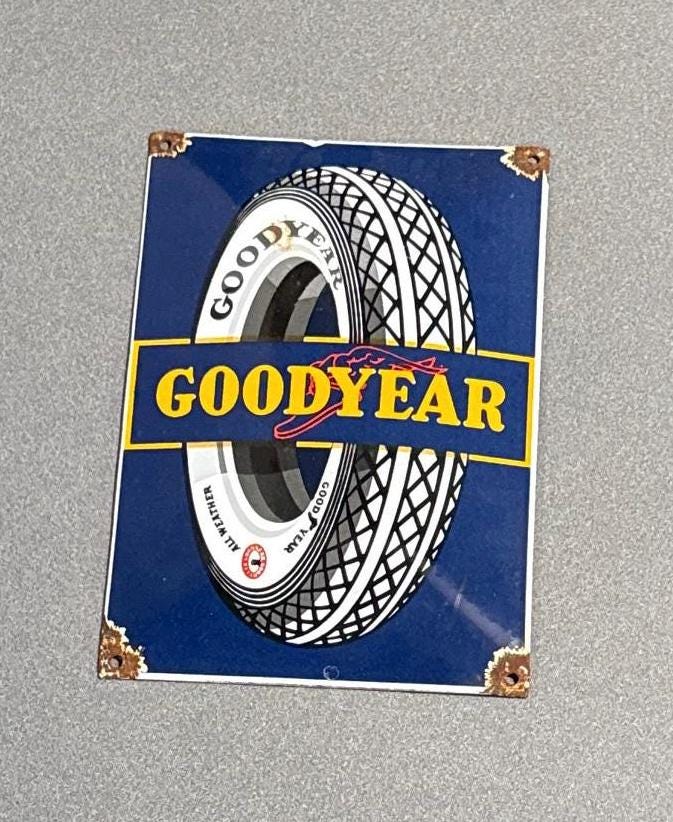 Goodyear Porcelain Sign - Etsy