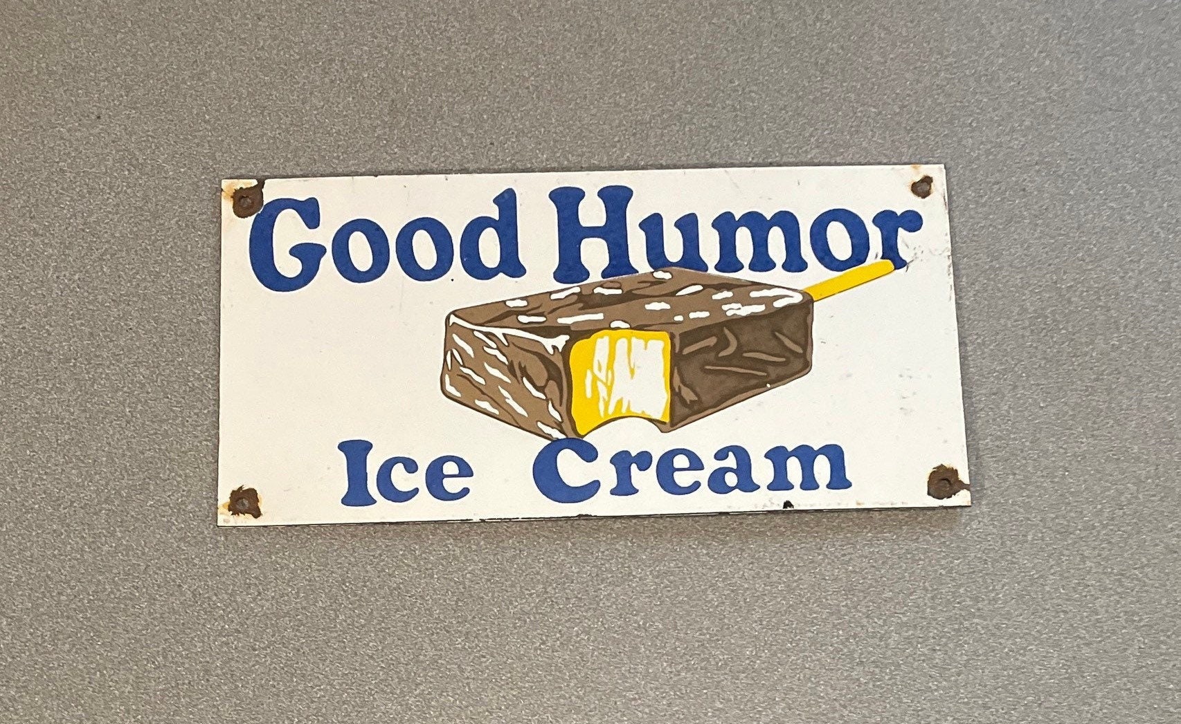 VINTAGE GOOD HUMOR Ice Cream 12 Porcelain Sign Car Oil Gas Etsy