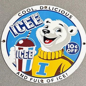 Icee Metal Sign - Etsy