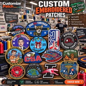 Custom Embroidered Patches Your Own Personalized Logo