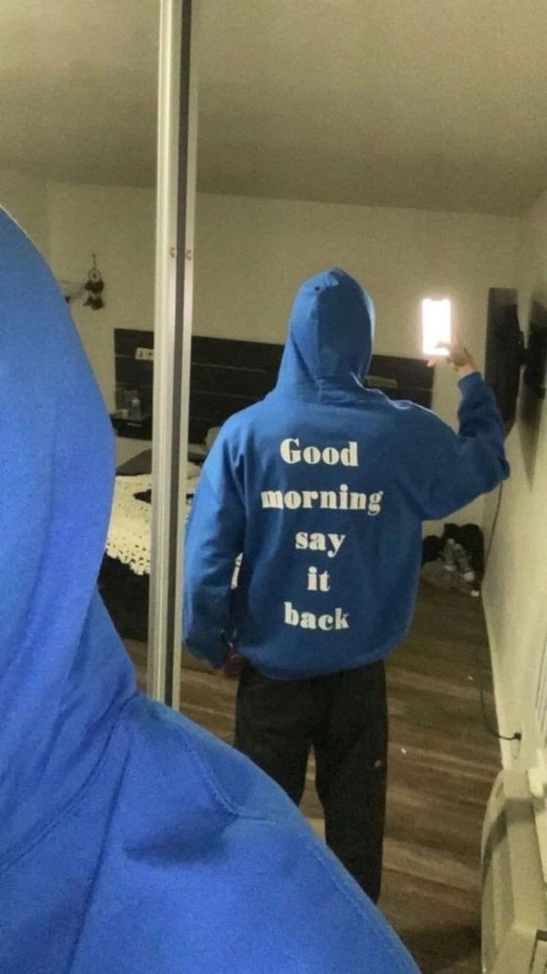 Good Morning Say It Back Hoodie Unisex Free Shipping - Etsy