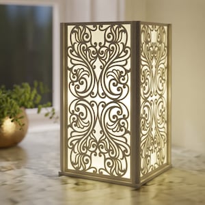 Laser cut luminary template, Candle holder template, Lantern Vector svg, ai, eps, pdf, dwg, dxf, cdr Cutting File