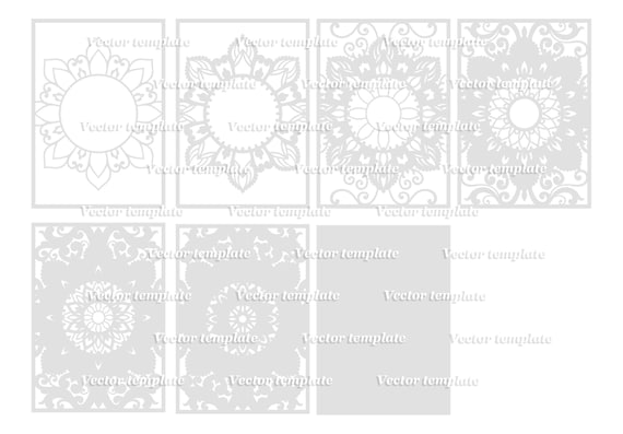 DXF, SVG files for laser Box Mandala, lace ribbon, Vector project,  Glowforge, Material thickness 1/8 inch (3.2 mm)