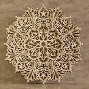 Multilayer mandala SVG template - 3D Layered Vector cutting file for Laser cut, Cricut, Glowforge, CNC router - dxf, ai, eps, dwg, cdr