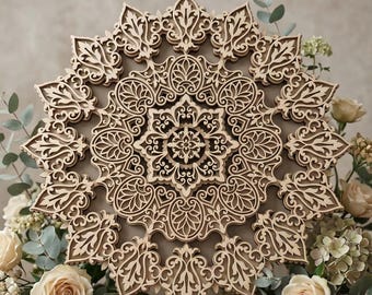 Layered Mandala SVG – Laser Cut File, CNC, Cricut (Digital Download)