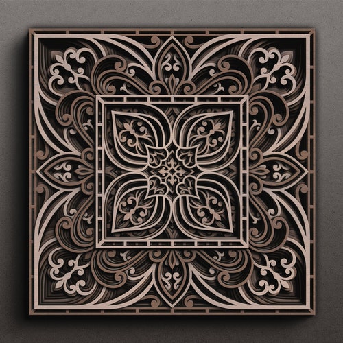 Multilayer Clock SVG Template Laser Cut Clock Layered Wall - Etsy