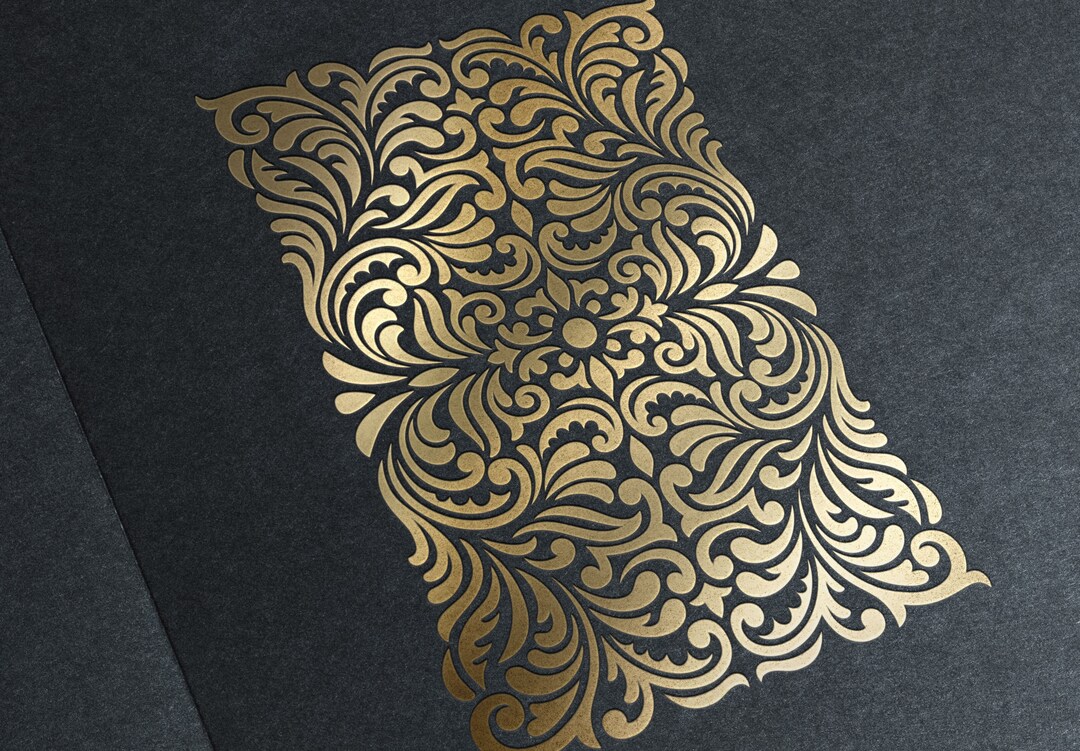 Laser Cut Ornate Panel Stencil Template Wall Decor, Decal Design Svg