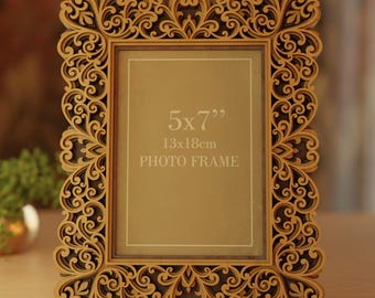 10 Vintage Laser Cut Frame Template SVG, Decorative Clipart Frame Set ...