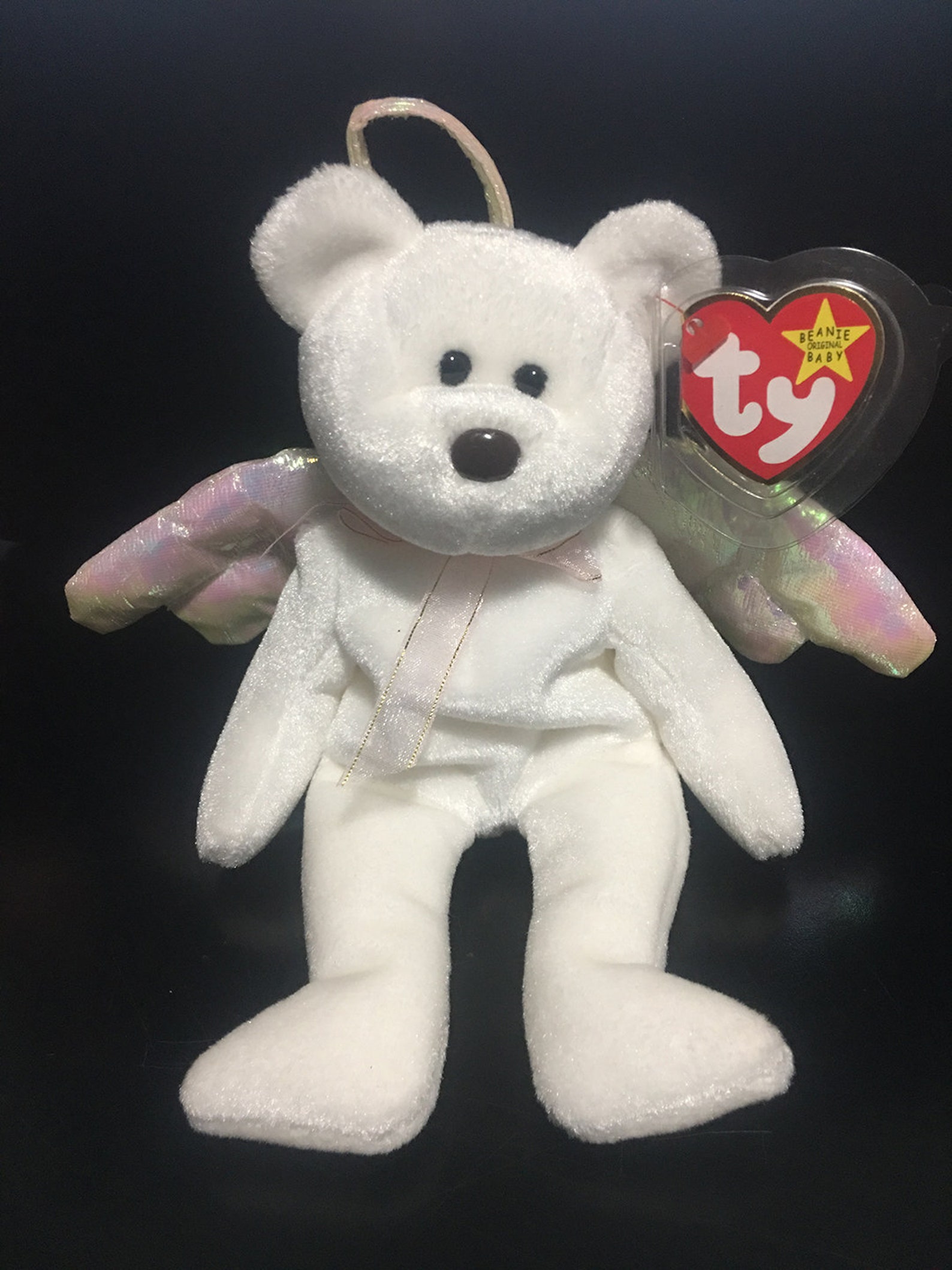 Rare Halo Beanie Baby 1998 Retired W Brown Nose & Black Eyes - Etsy