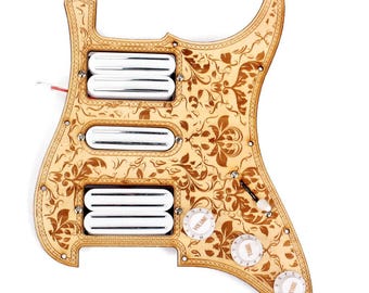 Stratocaster  Style HSH Loaded Pickguard Dual Pickup
