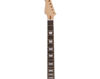 Reverse Headstock Mahogany Neck with Rosewood Fingerboard, Block Inlays, Unfinished