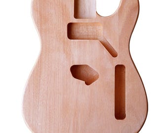 Telecaster Style Electric Guitar Body, Okoume