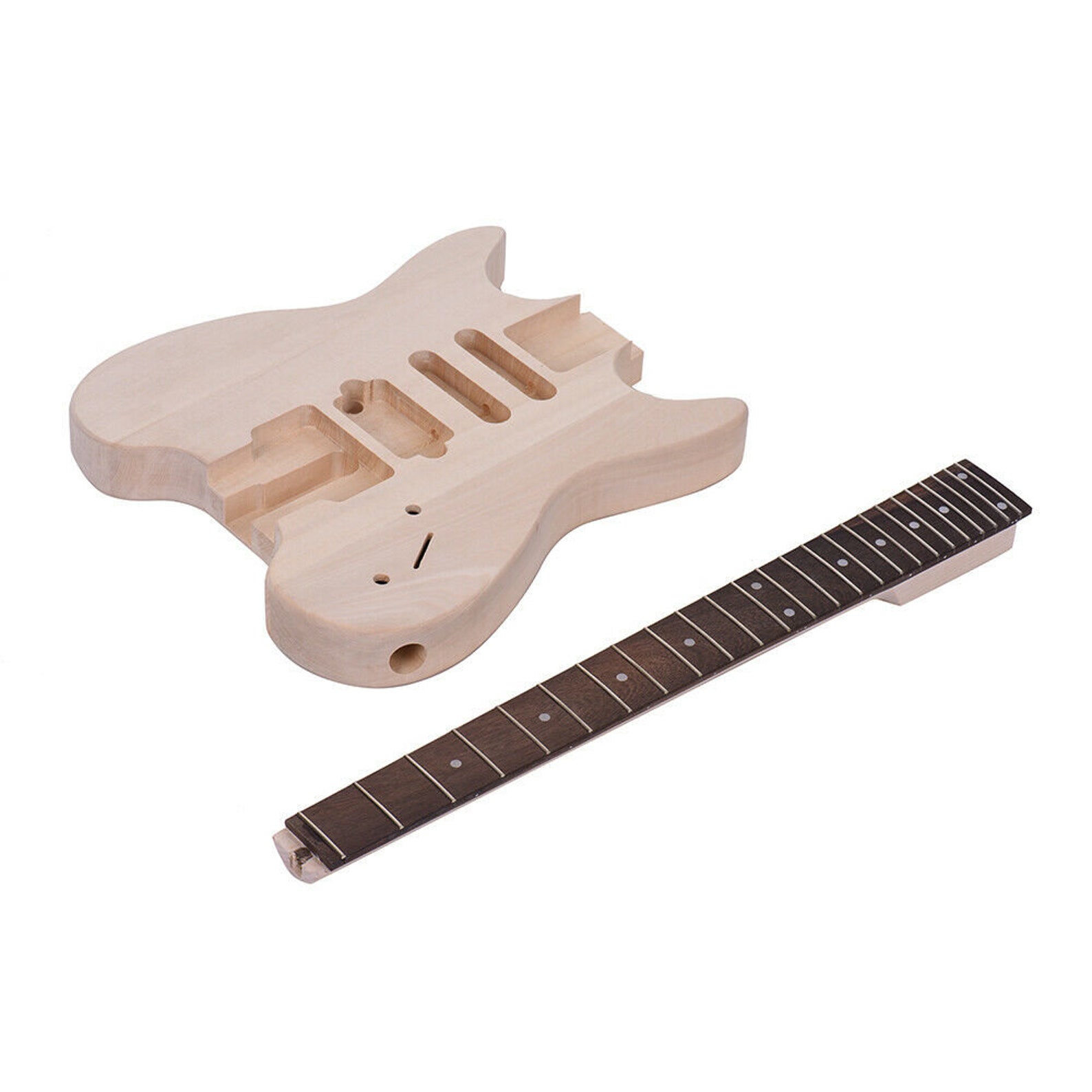 Unfinished diy electric guitar kit 24 frets basswood body Etsy