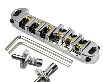 Les Paul SG Style Roller Saddle Bridge Tune-O-Matic, Chrome