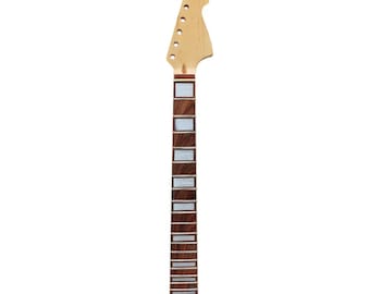 Electric Guitar Neck - Maple / Rosewood (24" Scale, 24 Frets)