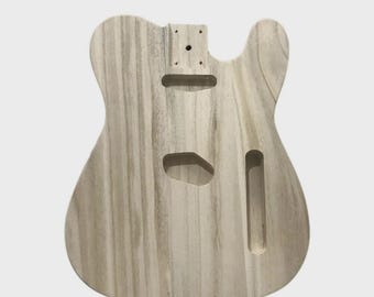 Telecaster Style Guitar Body Polished Maple Wood
