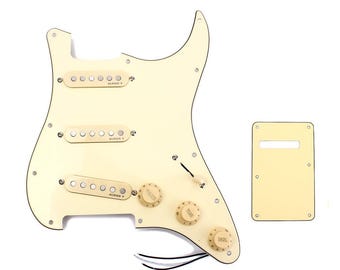 Stratocaster Style Loaded SSS Pickguard and Back Plate