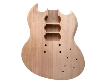 SG Style Electric Guitar HHH Body, Mahogany