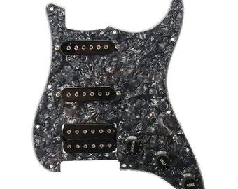 Stratocaster Style SSH Loaded Prewired Guitar Pickguard and Humbucker, Pearl