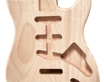 Mahogany ST Style Electric Guitar Body Blank – DIY Replacement SSS Guitar Part