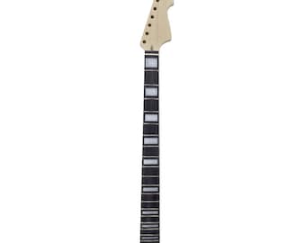 Electric Guitar Neck Replacement Maple/Rosewood Neck with Binding (30" Scale)