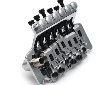 Stratocaster Style Floyd Rose Tremolo System Bridge, Chrome
