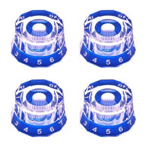 Blue Electric Guitar Speed Control Knobs – Set of 4 for PRS, LP, SG, Les Paul