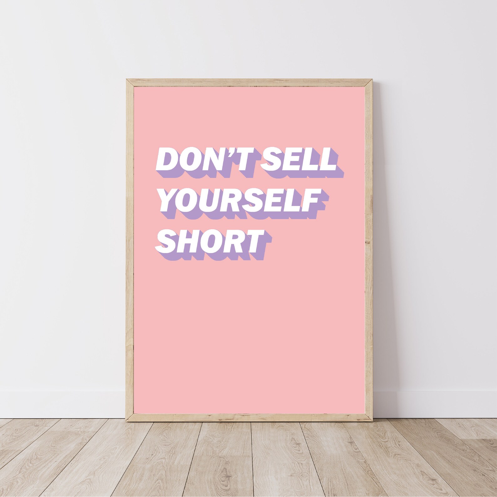 Quote Wall Art Dont Sell Yourself Short Quote Print | Etsy
