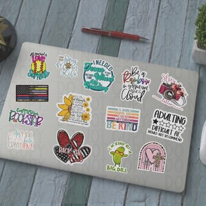Dog Mom Life Sticker: Trendy Pet Parent Decal, cooler, fridge, helmet, skateboard, phone case image 2